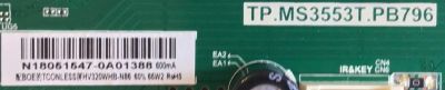 MAIN FUENTE PARA TV INSIGNIA / 3200492271 / TP.MS3553T.PB796 / 320021043002005 / N18051547 / PANEL BOEI320WX1-01 / MODELO NS-32D220NA18 - Imagen 2