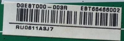 MAIN PARA SMART TV LG 4K UHD RESOLUCION (3,840 x 2,160) / EBT66466002 / EAX69083603(1.0) / PANEL NC650DQG-ABHX7 / NUMERO DE DISPLAY HV650QUB-N9E / MODELO 65UN7300AUD.BUSFLKR - Imagen 2