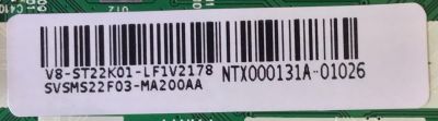 MAIN PARA TV TCL ORIGINAL 4K UHD HDR / NUMERO DE PARTE SVSMS22F03-MA200AA / 40-MS22F1-MAB2HG / V8-ST22K01-LF1V2178 / NTX00031A-01026 / DISPLAY V500DJ6-QE1 REV.C1 / MODELO 50S423 MEBA / 50S425 - Imagen 2