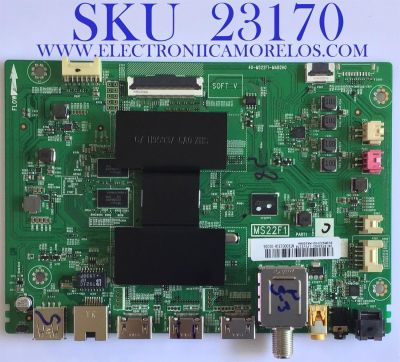 MAIN PARA TV TCL ORIGINAL 4K UHD HDR / NUMERO DE PARTE SVSMS22F03-MA200AA / 40-MS22F1-MAB2HG / V8-ST22K01-LF1V2178 / NTX00031A-01026 / DISPLAY V500DJ6-QE1 REV.C1 / MODELO 50S423 MEBA / 50S425