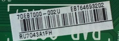 MAIN PARA TV LG / EBT64693202 / EAX67258603(1.0) / PANEL LC490DUE (FK)(M3) / MODELO 49LV340C-UB.BUSYLJR - Imagen 2