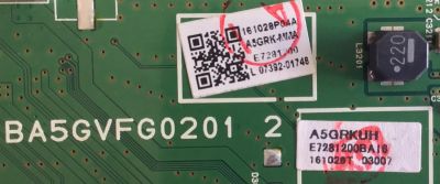 MAIN PARA TV SANYO / A5GRKMMA-001 / BA5GVFG0201 2 / A5GRK-MMA / A5GRKUH / PANEL'S LC550DUY(SH)(A1) / U5DR4XH / MODELO FW55D25F DS5  - Imagen 2