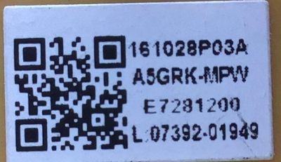 FUENTE DE PODER PARA TV SANYO / A5GRKMPW-001 / BA5GRJF0102 2 / A5GRK-MPW / A5GRKMPW / PANEL LC550DUY(SH)(A1) / U5DR4XH / MODELO FW55D25F DS5  - Imagen 4