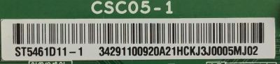 T-CON PARA TV SONY / NUMERO DE PARTE 1-007-123-11 / 34291100920 / CSC05-1 / ST5461D11-1 / 34291100920A21 / PANEL YSAF055CNS01 / MODELOS KD-55X75CH / KD55X75CH / KD-55X750H - Imagen 2