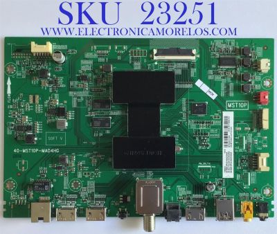 MAIN PARA TCL·ROKU TV 4K·UHD·HDR (3840 X 2160) / NUMERO DE PARTE 08-AU75CUN-OC400AA / 40-MST10P-MAD4HG / 08-MS10P03-MA200AA / 08-MS10P03-MA300AA / PANEL LVU750NDBL AD9W00 V1 / MODELOS 75S425 LBCA / 75S425 LBAA / 75S423 LDAA