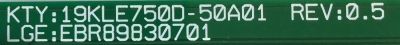 LED DRIVER PARA TV LG / NUM DE PARTE EBR89830701 / 19KLE750D-50A01 / 19KLE750D-50A01 REV:0.5 / PANEL NC750DQB-AAJH1 / DISPLAY LC750DQ3 (SN)(A1) / MODELOS 75NANO91ANA / 75NANO91ANA / 75NANO91ANA.BUSWLJR / 75NANO90UNA.BUSWLJR / 75NAN091ANA / 75NAN090UNA - Imagen 2