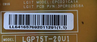 FUENTE DE PODER PARA TV LG NANOCELL / NUMERO DE PARTE EAY65769201 / 65769201 / EAX69063801 / LGP75T-20U1 / MODELOS 75UN6950ZUD / 75UN6950PUD / 75UN6970PUD / 75UN7070PUC / 75UN7370AUH / 75UN7370PUE / 75UN8570AUD / 75UN8570PUC / 75NANO80UNA / 75NAN080UNA - Imagen 3