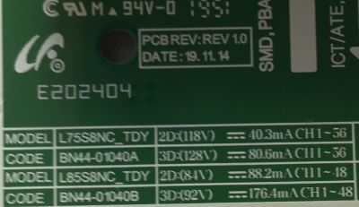 LED DRIVER PARA TV SAMSUNG / NUMERO DE PARTE BN44-01040A / L75S8NC_TDY / BN4401040A / PANEL CY-TT075FMLV4H / MODELOS QN75Q8DTAFXZA FC02 / QN75Q80TAFXZA FC04 / QN75Q80AAFXZA - Imagen 2
