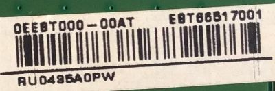 MAIN PARA SMART TV LG 4K Ultra HD CON HDR RESOLUCION (3,840 x 2,160) / EBT66517001 / EAX69109604(1.0) / MODELO 65NANO85UNA - Imagen 3