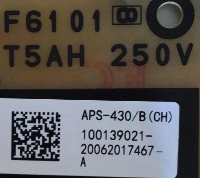 FUENTE DE PODER PARA TV SONY BRAVIA / NUMERO DE PARTE 100139021 / APS-430/B / 1-001-390-21 / APS-430/B (CH) / 100611121 / APS-430 / PANEL YSAF065CNS01 / MODELOS KD-65X750H / KD65X750H / KD-65X75CH / KD65X75CH - Imagen 2