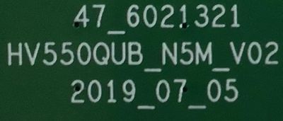 T-CON PARA TV SONY / NUMERO DE PARTE 1-007-125-11 / 47_6021321 / HV550QUBN5M / 1567K / HV550QUB_N5M_V02 / PANEL YSAF055CNO01 / NUMERO DE DISPLAY HV550QUB-N5M/ MODELO XBR-55X800H / XBR-55X81CH / XBR55X81CH / KD-55X80J - Imagen 2