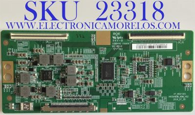 T-CON PARA TV SONY / NUMERO DE PARTE 1-007-125-11 / 47_6021321 / HV550QUBN5M / 1567K / HV550QUB_N5M_V02 / PANEL YSAF055CNO01 / NUMERO DE DISPLAY HV550QUB-N5M/ MODELO XBR-55X800H / XBR-55X81CH / XBR55X81CH / KD-55X80J