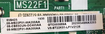 MAIN PARA TV TCL / 08-CS65CUN-OC405AA / 08-MS22F01-MA300AA / 08-MS22F01-MA200AA / PANEL LVU650NDEL / MODELO 65S425TBBA / 65S421  - Imagen 3