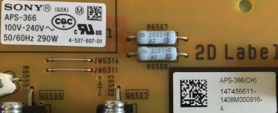 FUENTE DE PODER PARA SMART TV SONY / 1-474-566-11 / APS-366(CH) / 147456611 / PANEL LC650EUF(FG)(F1) / MODELO KDL-65W950B - Imagen 2