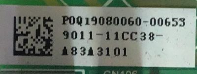 MAIN FUENTE PARA TV WBOX / P0Q19080060-00653 / MSD3553M2C2 / 9011-11CC38 / PANEL K400WDD1 / MODELO 0E-40LED - Imagen 3