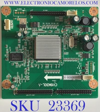 INTERFACE PARA TV PROSCAN / 1205H0806 / CV6M30L-A / 1.06.57.02100 / 101000401H / 20120524X000963 / PANEL T370HW04 V.1 / MODELO PLED3792A