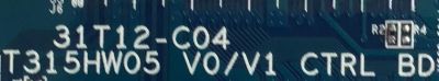 T-CON PARA TV PROSCAN / 55.37T06.C19 / 31T12-C04 / 5537T06C19 / T315HW05 V0/V1 / PANEL T370HW04 V.1 / MODELO PLED3792A - Imagen 2