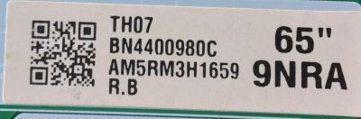 LED DRIVER PARA TV SAMSUNG / NUMERO DE PARTE BN44-00980C / L65S9NRA_RHS / BN4400980C / PANEL'S CY-TR065FLLV1H / CY-TR065FLAV1H / MODELOS QN65Q90RAFFXZA FA02 / QN65Q90RAFXZA FA02 / QN65Q90RAFXZA  AA01 - Imagen 2