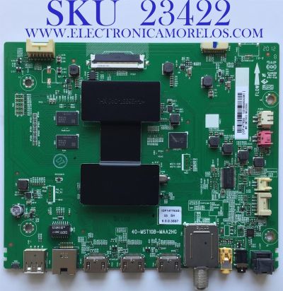 MAIN PARA SMART TV Roku  HITACHI 4K UHD CON HDR RESOLUCION (3840 x 2160) / M8-1MSTA01-MA200AA / 40-MST10B-MAA2HG / IDF147763G  / IDF147763K / PANEL LVU550CSDX E0076 / MODELO 55R82