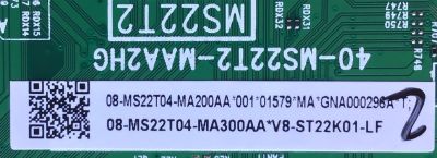 MAIN PARA TV TCL·ROKU TV 4K·UHD / NUMERO DE PARTE V8-ST22K01-LF / 40-MS22T2-MAA2HG / 08-MS22T04-MA200AA / 08-MS22T04-MA300AA / GNA000296A / PANEL LVU430NDEL AD9W17 / DISPLAY T430QVN03.0 / MODELOS 43S425 / 43S431 / 43S435 - Imagen 2