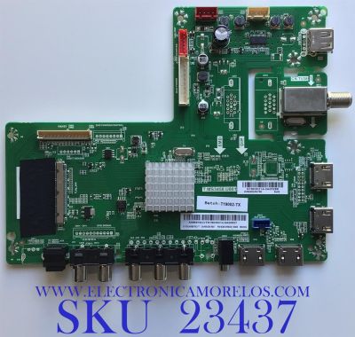 MAIN PARA TV ONN / NUMERO DE PARTE 317GAAMB976CVT / T19002-TX / T.MS3458.U801 / AMB976CVTN19030214 / N18030214 / PANEL TPT650J1-QUBF90.K REV:9WP0B / MODELO ONA65UB19E07