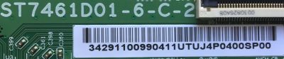 T-CON PARA TV TCL / NUMERO DE PARTE 3429110099 / ST7461D01-6-C-2 / 34.29110.099 / 34291100990411 / PANEL LVU750NDBL CD9W04 / DISPLAY ST7461D01-5 / MODELOS 75S425 / 75S535 - Imagen 2