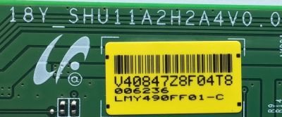 T-CON PARA TV SONY / 1-897-229-11 / 18Y_SHU11A2H2A4V0.0 / 40847Z / SUSTITUTAS 40846H / 40846J / 40846K / 40847Z / 40846M / PANEL YD8S005DND01B / MODELO XBR-49X900F - Imagen 2