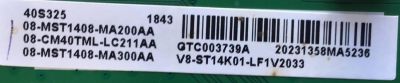 MAIN PARA SMART TV TCL FHD ROKU SMART TV / 08-MST1408-MA200AA / 40-MD14FA-MAA2HG / 08-CM40TML-LC211AA / PANEL LVF395NDEL MD9W06 / MODELOS 40S325LACA / 40S305LBCA / 40S325 / 40S325LAAA / 40S325TAAA / 40S325TACA / 40S325TABA / 40S325MACA - Imagen 3