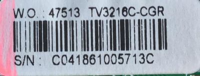 MAIN FUENTE PARA TV COBIA / TV3216C-CGR / T201702187A / TD.MS3393T.752 / PW.50W0.752 / C041861005713C / CNC3393_19D2 / CNC3393LBT_19D2 / CNC-P32B2 / PANEL CN320CN7260 / MODELO CLEDTV3217 - Imagen 3
