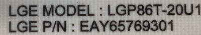 FUENTE DE PODER PARA TV LG / NUMERO DE PARTE EAY65769301 / LGP86T-20U1 / 65769301 / EPCD28CA1A / 3PCR02660A / PANEL'S NC860DQF / NC860DQE / HC860DQF / MODELOS 86UN8570PUC / 86UN8570PUC.BUSWLJR / 86UN8570AUD / 86UN8570AUD.BUSWLKR / 86UN8570AUD.BUSWLJR - Imagen 4
