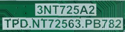MAIN FUENTE PARA TV EVL / SVSNT72A43-MA200CK / TPD.NT72563.PB782 / V8-NT563NA-LF1V304 / MIDF960564C-00584 / 3NT25A2 / PANEL LC430DUY-3HA1 / MODELO 43'' / ESTA TARJETA ES CHINA Y ES UTILIZADA EN DIFERENTES MARCAS Y MODELOS - Imagen 2