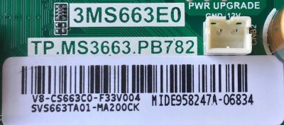 MAIN FUENTE (COMBO) PARA TV TCL / NUMERO DE PARTE SVS663TA01-MA200CK / TP.MS3663.PB782 / 3MS663E0 / V8-CS663C0-F33V004 / ESTA TARJETA ES CHINA Y ES UTILIZADA EN DIFERENTES MARCAS Y MODELOS / ENTRAR A DESCRIPCIÓN DEL PRODUCTO - Imagen 2