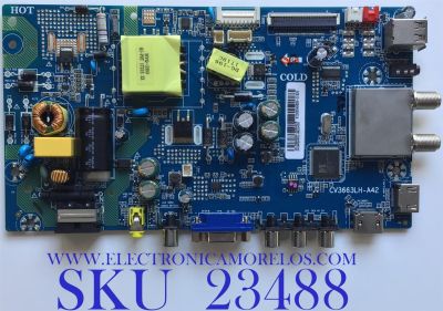 MAIN FUENTE PARA TV PANAVOX / SVS3MS6601-MA200CK / CV3663LH-A42 / V8-MS663GP-C03V025 / MIDE954989K-01826 / ESTA TARJETA ES CHINA Y ES UTILIZADA EN DIFERENTES MARCAS Y MODELOS / ENTRAR A DESCRIPCIÓN DEL PRODUCTO