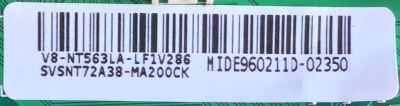 MAIN FUENTE PARA TV QUASAR / SVSNT72A38-MA200CK / TPD.NT72563.PB782 / V8-NT563LA-LF1V286 / 3NT725A2 / MODELO 43'' TARJETA  CHINA Y ES UTILIZADA EN DIFERENTES MARCAS Y MODELOS / ENTRAR A DESCRIPCIÓN DEL PRODUCTO - Imagen 2