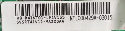 MAIN FUENTE PARA TV TCL / SVSRT41V12-MA200AA / TPD.RT2841.PB771 / RTK2841 / V8-R41KT01-LF1V155 / MODELOS 32A325 / 32A323 / 32A321 /   ESTA TARJETA ES CHINA Y ES UTILIZADA EN DIFERENTES MARCAS Y MODELOS / ENTRAR A DESCRIPCIÓN DEL PRODUCTO - Imagen 3
