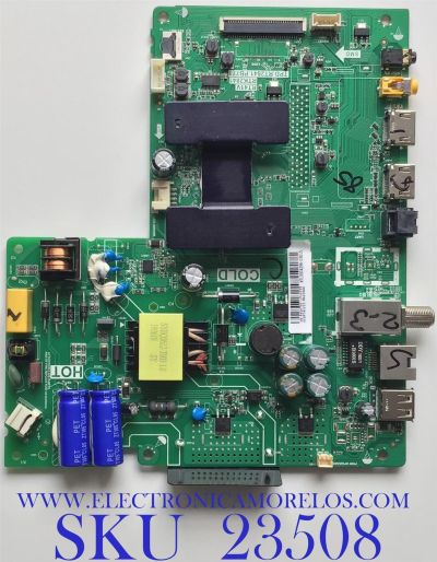 MAIN FUENTE PARA TV TCL / SVSRT41V12-MA200AA / TPD.RT2841.PB771 / RTK2841 / V8-R41KT01-LF1V155 / MODELOS 32A325 / 32A323 / 32A321 /   ESTA TARJETA ES CHINA Y ES UTILIZADA EN DIFERENTES MARCAS Y MODELOS / ENTRAR A DESCRIPCIÓN DEL PRODUCTO