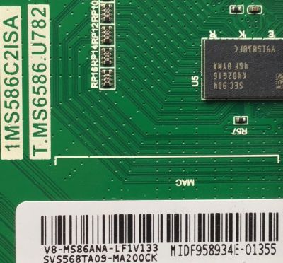 MAIN PARA TV PIONEER / SVS568TA09-MA200CK / T.MS6586.U782 / V8-MS86ANA-LF1V133 / 1MS586C2ISA / ESTA TARJETA ES CHINA Y ES UTILIZADA EN DIFERENTES MARCAS Y MODELOS / ENTRAR A DESCRIPCIÓN DEL PRODUCTO - Imagen 2