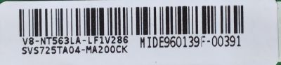 MAIN PARA TV TOKYO CHANNEL / SVS725TA04-MA200CK / 40-2NT63A-MAC2HG / V8-NT563LA-LF1V286 - Imagen 3