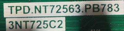  MAIN FUENTE PARA TV PIONEER / SVSNT2A20-MA200CK / TPD.NT72563.PB783 / V8-NT563LA-LF1V081 / 3NT725C2 / ESTA TARJETA ES CHINA Y ES UTILIZADA EN DIFERENTES MARCAS Y MODELOS / ENTRAR A DESCRIPCIÓN DEL PRODUCTO - Imagen 2