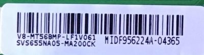 MAIN FUENTE PARA TV PIONEER  / SVS655NA05-MA200CK / 40-MT56EE-MAD2HG / V8-MT56BMP-LF1V061 / 3MT56EE / MODELO 32S07HD / ESTA TARJETA ES CHINA Y ES UTILIZADA EN DIFERENTES MARCAS Y MODELOS / ENTRAR A DESCRIPCIÓN DEL PRODUCTO - Imagen 2