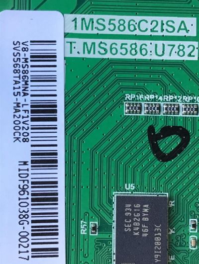 MAIN PARA TV PIONEER / SVS568TA15-MA200CK / T.MS6586.U782 / V8-MS86MNA-LF1V208 / 1MS586C2ISA / MODELO 50''  Y  55'' / ESTA TARJETA ES CHINA Y ES UTILIZADA EN DIFERENTES MARCAS Y MODELOS / ENTRAR A DESCRIPCIÓN DEL PRODUCTO - Imagen 2