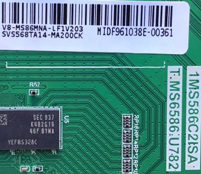 MAIN PARA TV PIONEER / SVS568TA14-MA200CK / T.MS6586.U782 / V8-MS86MNA-LF1V203 / 1MS586C2ISA / MODELO 55''/ 50'' /ESTA TARJETA ES CHINA Y ES UTILIZADA EN DIFERENTES MARCAS Y MODELOS / ENTRAR A DESCRIPCIÓN DEL PRODUCTO - Imagen 2