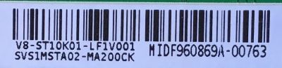 MAIN PARA TV HITACHI / SVS1MSTA02-MA200CK  / 40-MST10B-MAA2HG / V8-ST10K01-LF1V001  / ESTA TARJETA ES CHINA Y ES UTILIZADA EN DIFERENTES MARCAS Y MODELOS / ENTRAR A DESCRIPCIÓN DEL PRODUCTO - Imagen 3