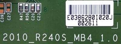 T-CON PARA TV SAMSUNG / LJ94-03862B / 2010_R240S_MB4_1.0 / 03862B / PANEL LFT550HQ03-A07 / MODELO UN55C8000XFXZA SQ01 / UN55C8000XFXZA AQ01 - Imagen 2