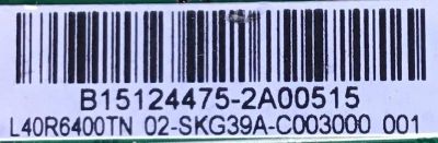 MAIN FUENTE PARA TV DAEWOO / 02-SKG39A-C003000 / TP.MS3393T.PB79 / 3MS3393X-2 / B15124475 / MODELO L40R6400TN / ESTA TARJETA ES CHINA Y ES UTILIZADA EN VARIAS MARCAS Y MODELOS / ENTRAR A DESCRIPCION DEL PRODUCTO - Imagen 2