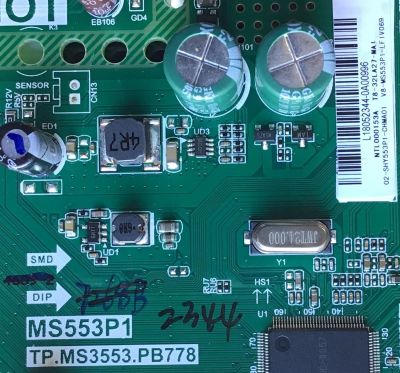 MAIN FUENTE PARA TV TCL / 02-SHY553PI-CHMA01 / TP.MS3553.PB778 / MS553P1 / T8-32LA27-MAI / MODELO 32d100 / ESTA TARJETA ES CHINA Y ES UTILIZADA EN VARIAS MARCAS Y MODELOS / ENTRAR A DESCRIPCION DEL PRODUCTO - Imagen 2