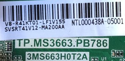 MAIN FUENTE  PARA TV TCL / SVSRT41V12-MA200AA / TP.MS3663.PB786 / V8-R41KT01-LF1V155 / 3MS663H0T2A  / ESTA TARJETA ES CHINA Y ES UTILIZADA EN VARIAS MARCAS Y MODELOS / ENTRAR A DESCRIPCION DEL PRODUCTO - Imagen 2
