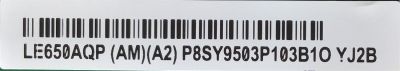 T-CON PARA TV SONY / 6871L-1764A / 6870C-0816A / 1764A / PANEL LE650AQP(AM)(A2) / MODELO XBR-65A8G - Imagen 2