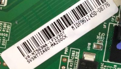 MAIN FUENTE PARA TV AIWA / SVSNT72A60-MA200CK / 40-3NT63M-MAB2HG / V8-NT563NA-LF1V307 / DISPLAY CC430LV1D Ver.02 / MODELO HKP43SM8NEG - Imagen 3