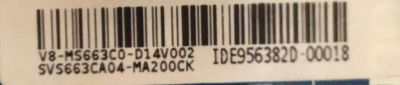 MAIN FUENTE PARA TV PANAVOX / SVS663CA04-MA200CK / CV3663LH-A42 / V8-MS663C0-014V002 / ESTA TARJETA ES CHINA Y ES UTILIZADA EN DIFERENTES MARCAS Y MODELOS / ENTRAR A DESCRIPCIÓN DEL PRODUCTO - Imagen 2